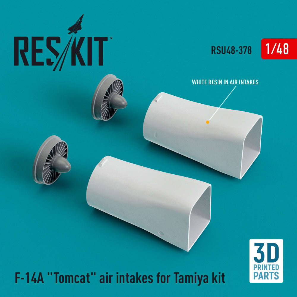 Grumman F-14A Tomcat air intakes (designed to be used with Tamiya kits) (3D-Printed)