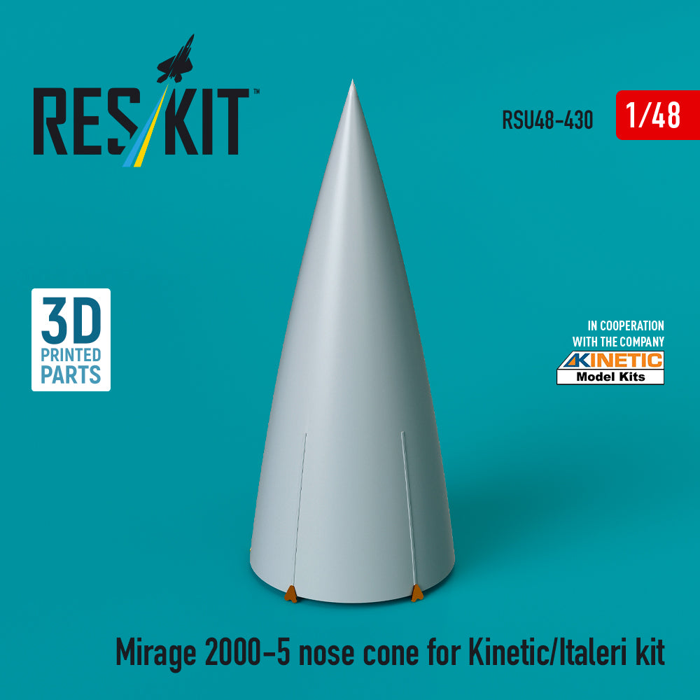 Dassault_Mirage 2000-5 nose cone f(designed to be used with Italeri and Kinetic Model kits) 3D-Printed 3D-Printed