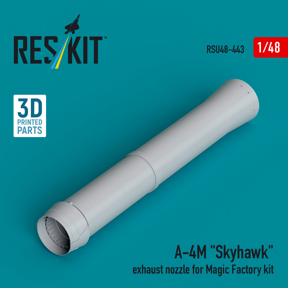 Douglas A-4M Skyhawk exhaust nozzle (designed to be used with Magic Factory kits)(3D-Printed)