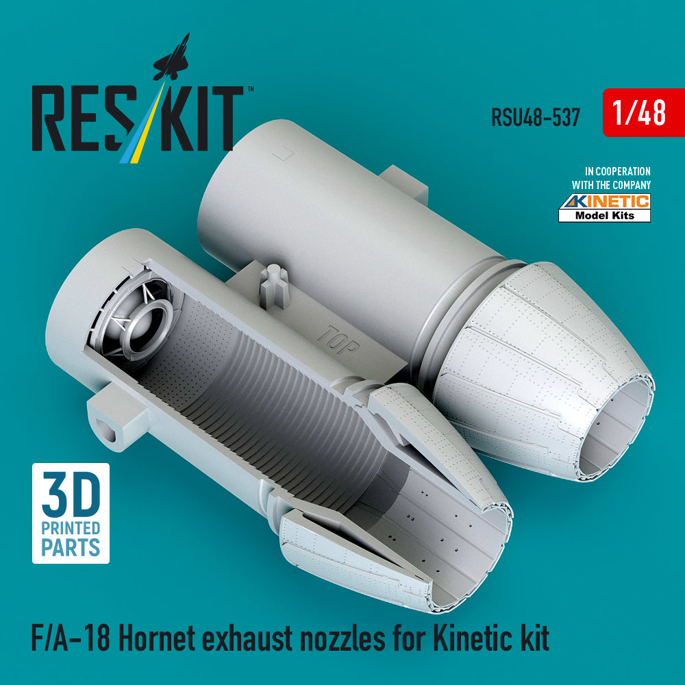 F/A-18 Hornet exhaust nozzles (designed to be used with Kinetic Model kits) (3D Printed)