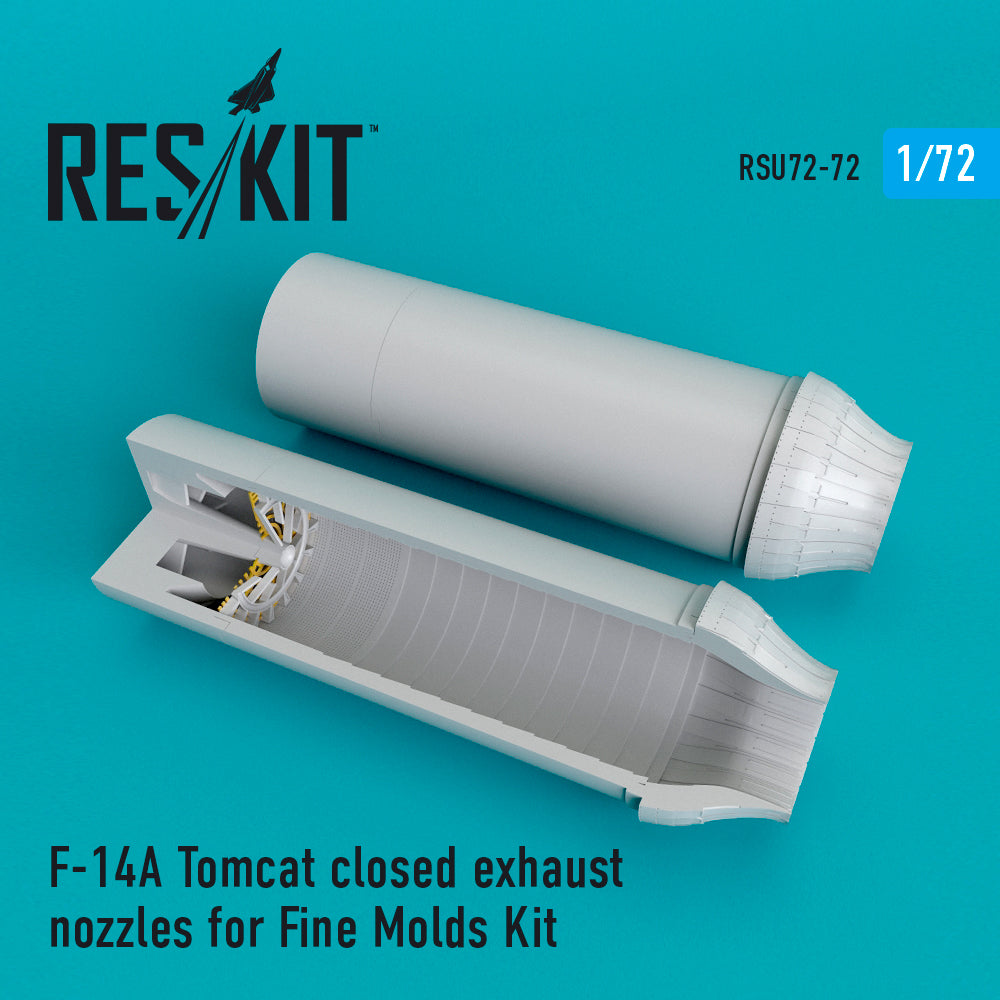 Grumman F-14A Tomcat closed exhaust nozzles (designed to be used with Fine Molds kits) (discontinued August 2023)