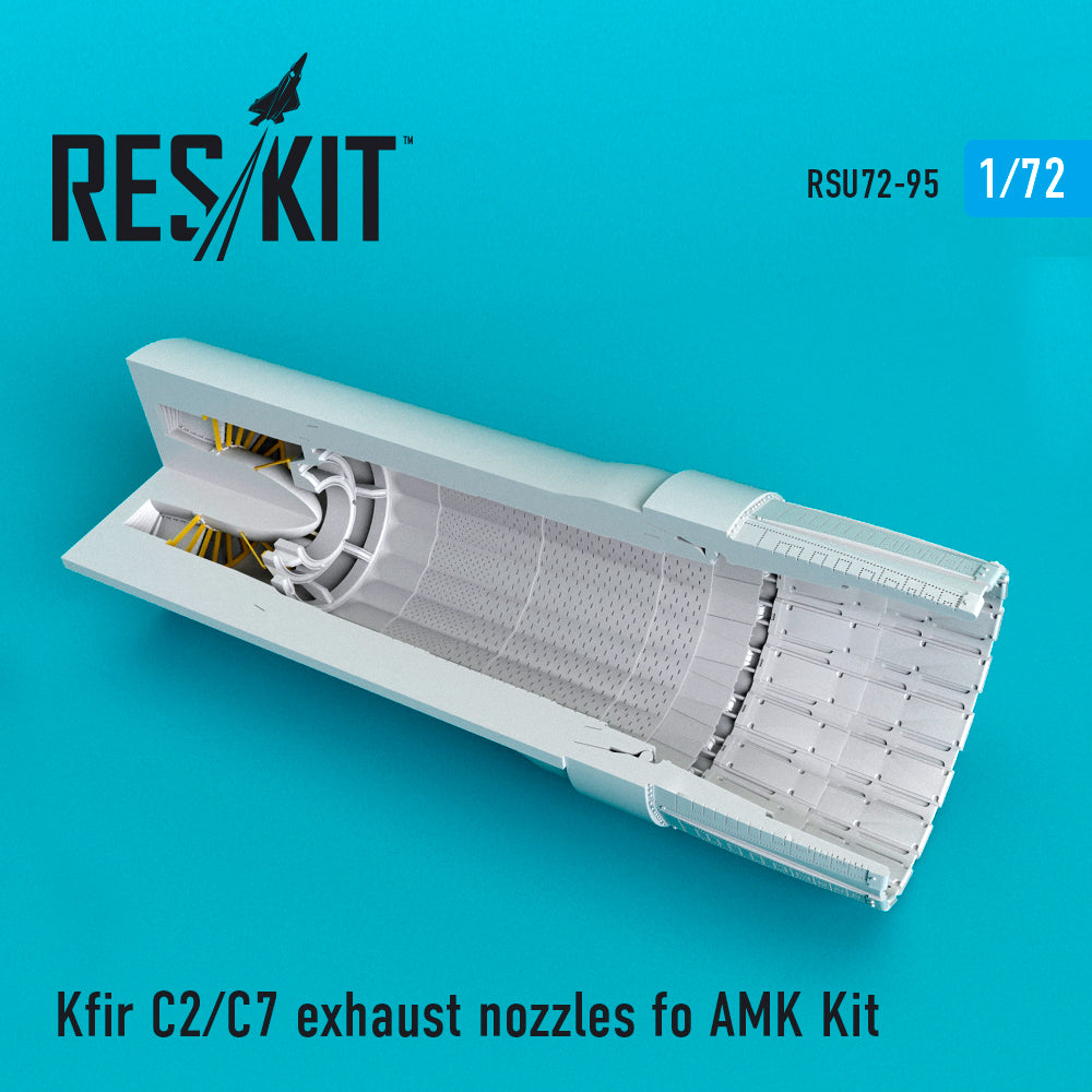 IAI C-2/C-7 Kfir exhaust nozzles (designed to be used with Avant Garde kits)(Reskit sold out July 2025)