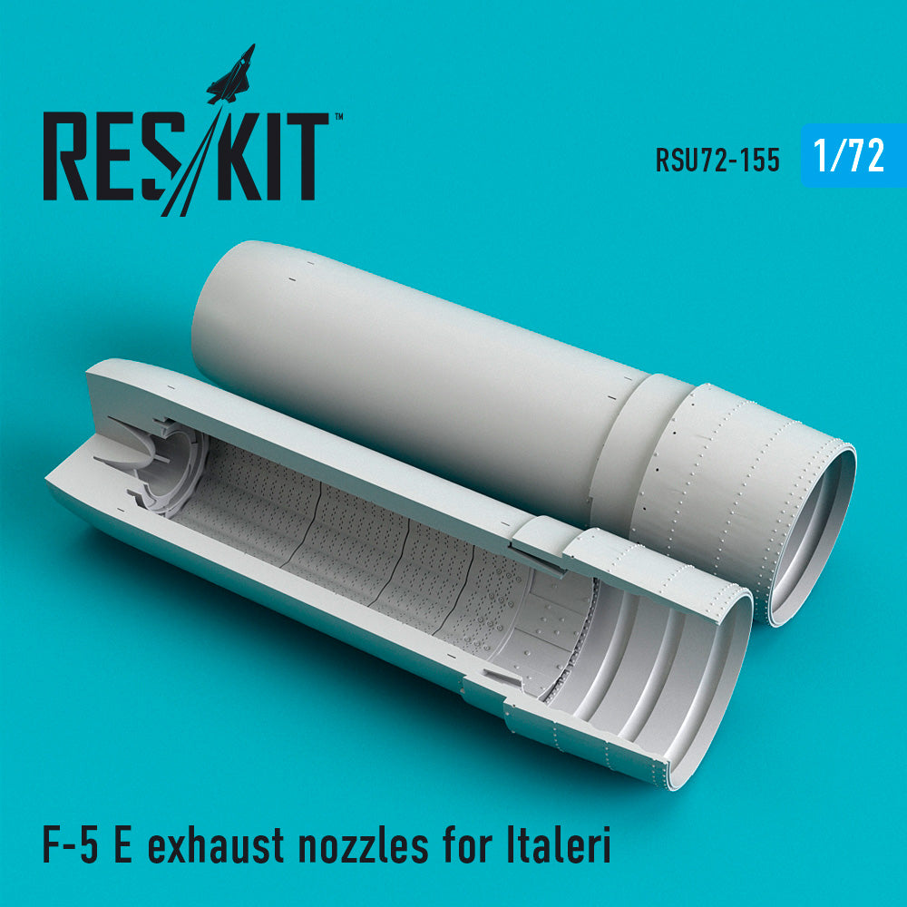 Northrop F-5E Tiger II exhaust nozzles (designed to be used with Italeri kits)
