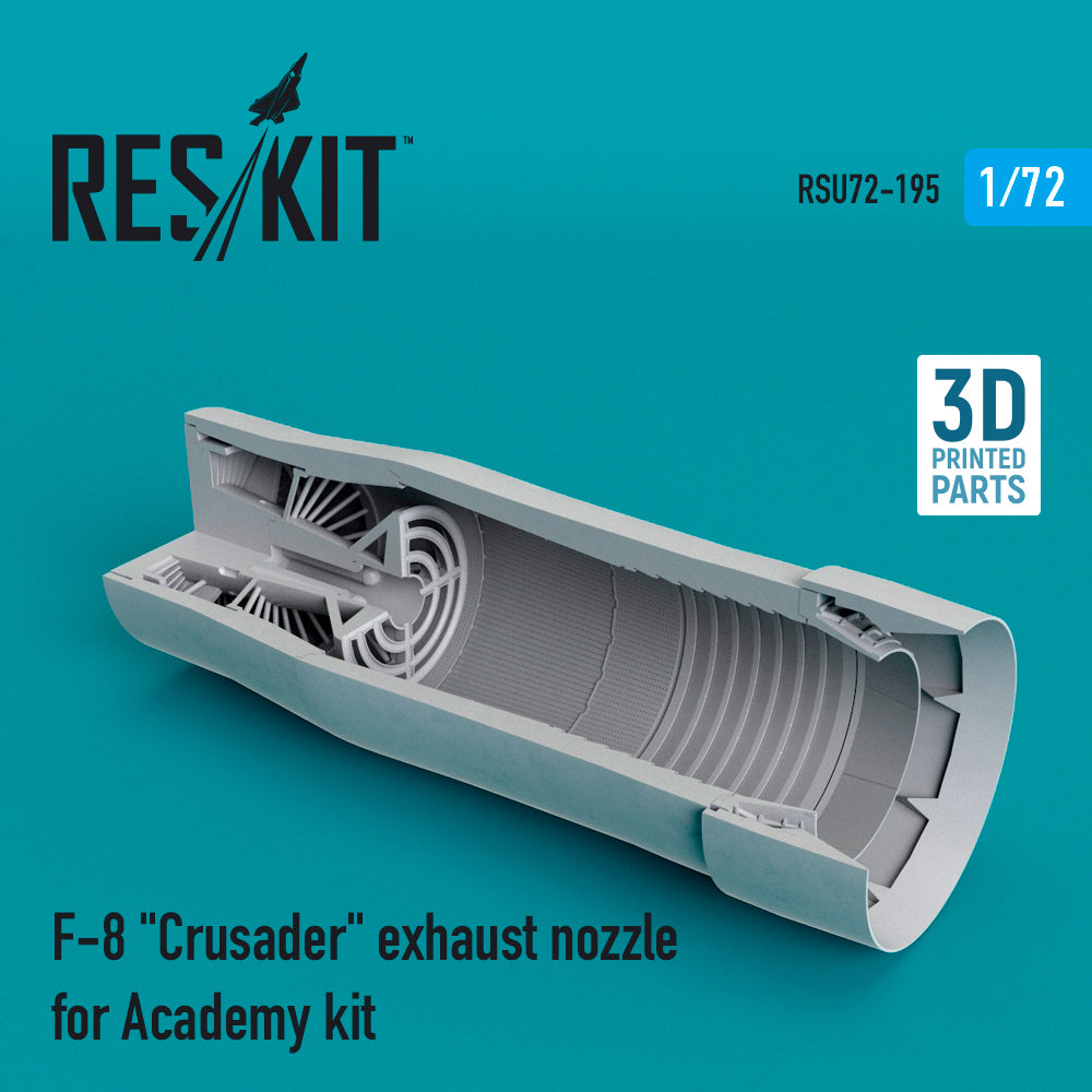 Vought F-8E Crusader exhaust nozzle (designed to be used with Academy kits)