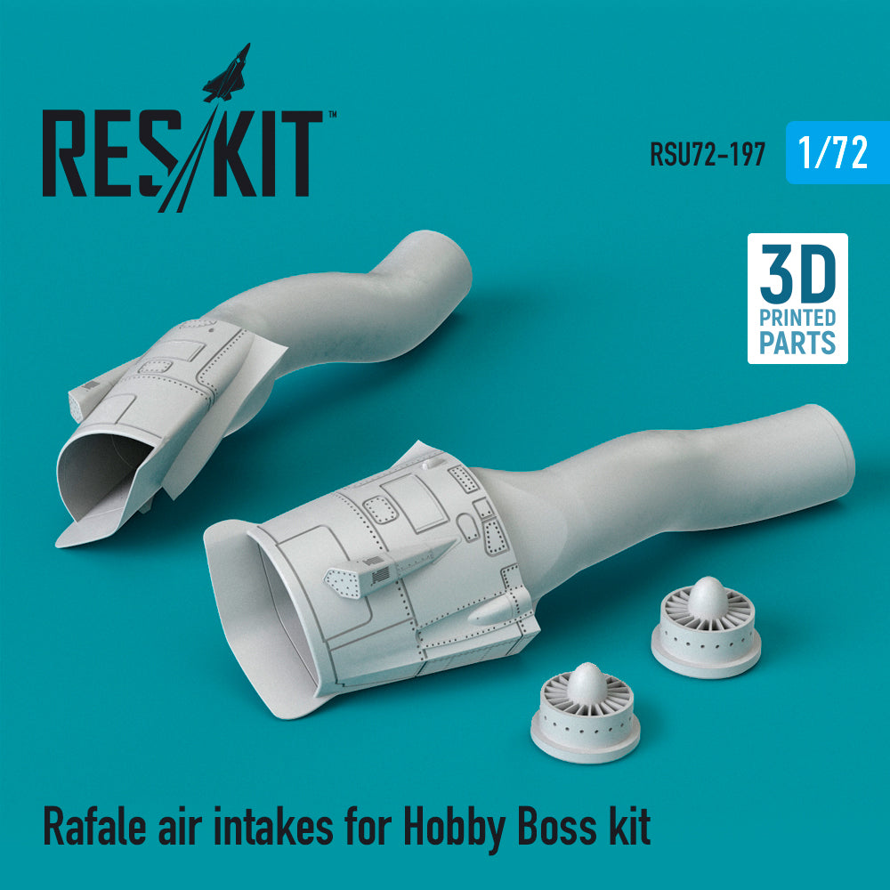 Dassault Rafale air intakes (designed to be used with Hobby Boss kits) (3D-Printed)