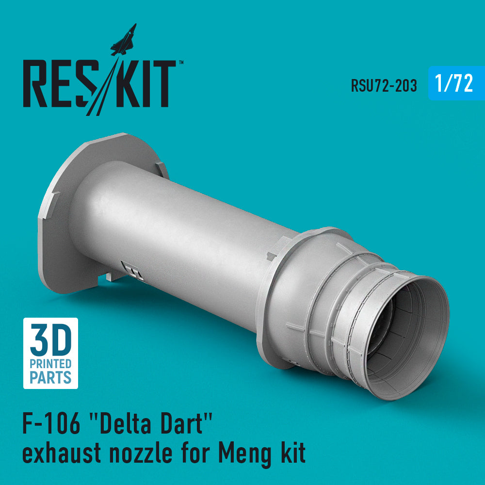 Convair F-106 Delta Dart exhaust nozzle (designed to be used with Meng Model kits) 3D-Printed
