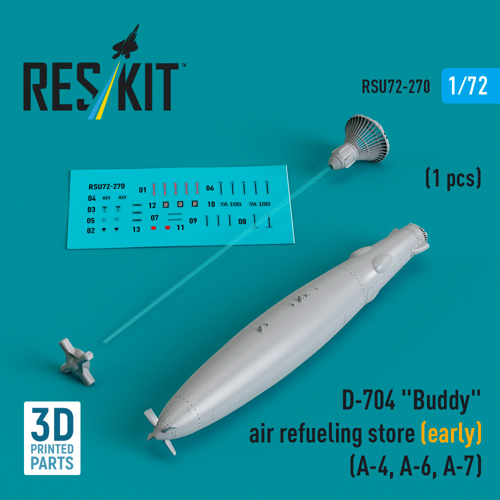 D-704 Buddy air refueling store (early) (1 pcs) (Douglas A-4, A-6, LTV A-7B/A-7D/A-7E Corsair ) (3D-Printed)
