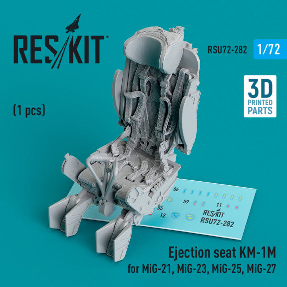 Ejection seat KM-1M for Mikoyan MiG-21, MiG-23, Mikoyan MiG-25, MiG-27 (1 pc) (3D-Printed)