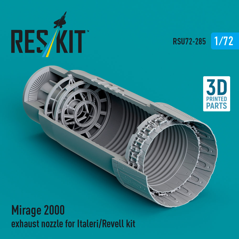 Dassault_Mirage 2000 exhaust nozzle (designed to be used with Italeri and Revell kits) (3D-Printed)