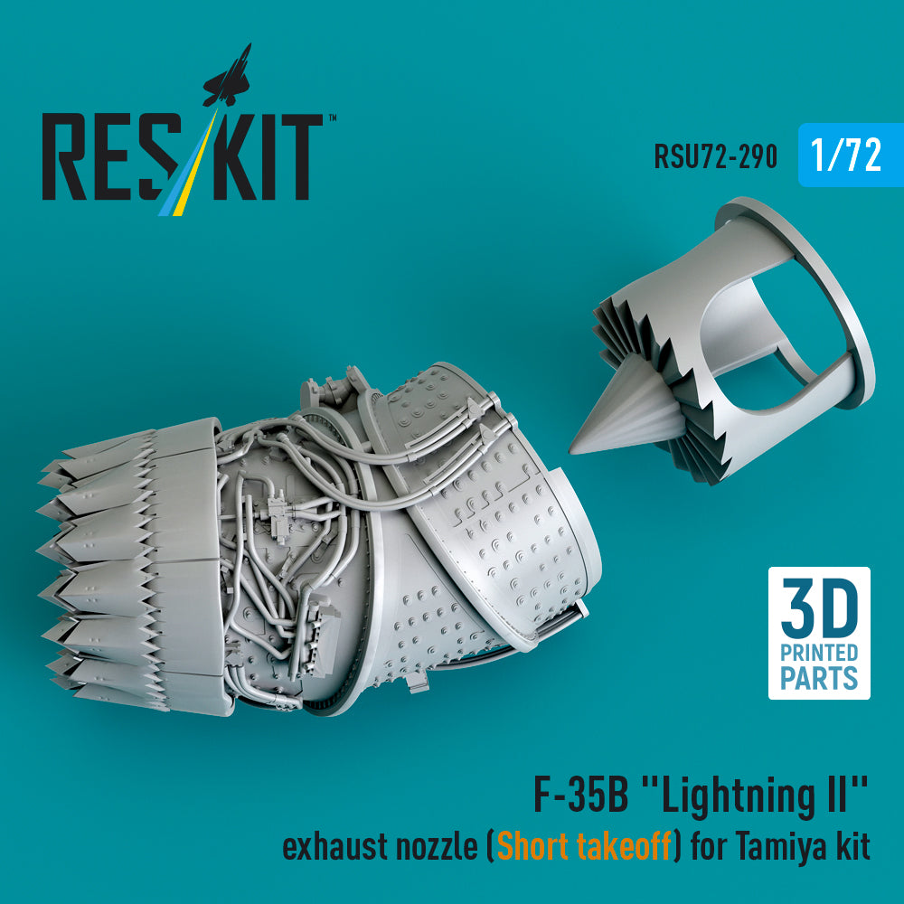 Lockheed-Martin F-35B Lightning II exhaust nozzle (Short takeoff) (designed to be used with Tamiya kits) (3D-Printed)