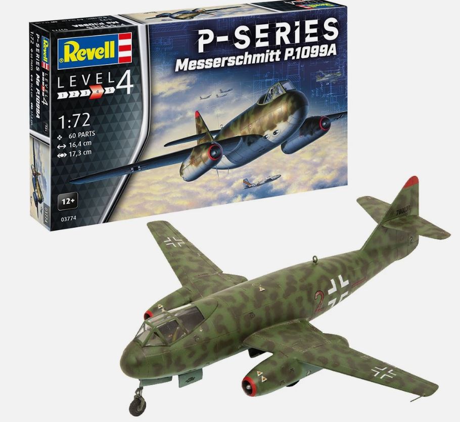 Revell 03774 1/72 Messerschmitt P.1099A 08211; P-Series Model Kit