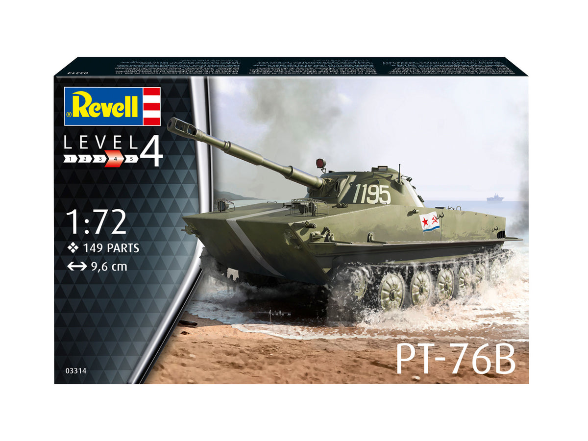 Soviet PT-76B NEW TOOL IN 2021!! Includes photoetched engine screens, light guards & searchlight bracket (January 2021 release)
