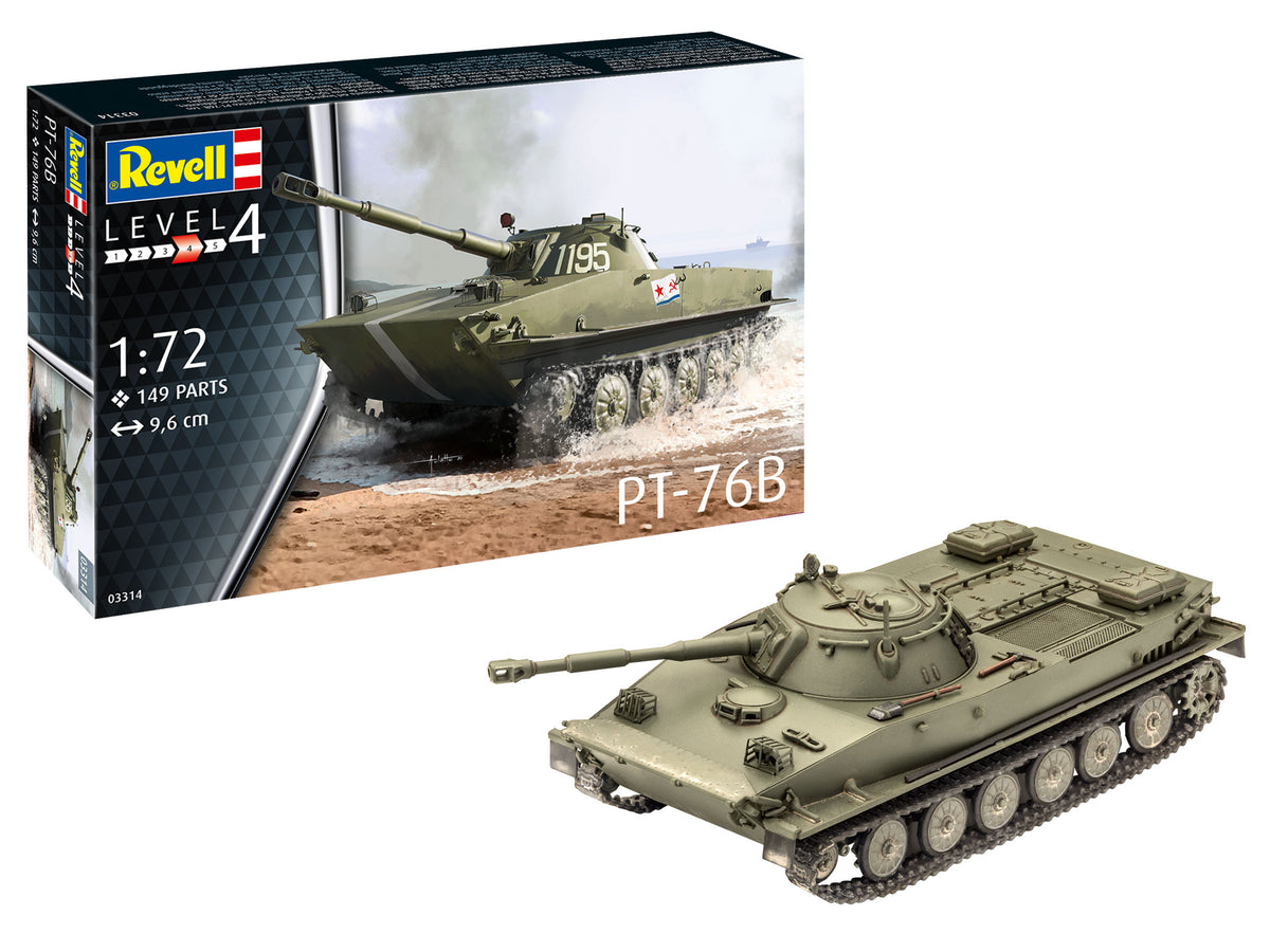 Soviet PT-76B NEW TOOL IN 2021!! Includes photoetched engine screens, light guards & searchlight bracket (January 2021 release)