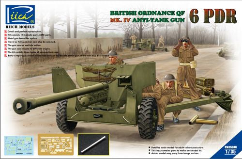 Ordnance QF 6-Pdr. Mk.IV Late War Infantry Anti-tank Gun (w/Metal gun barrel)