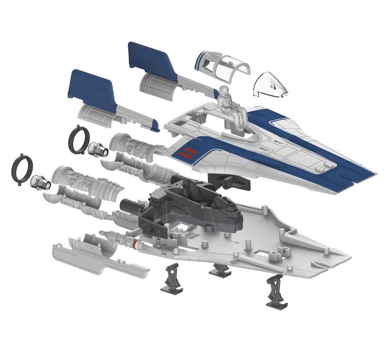 Build & Play Resistance A-Wing Fighter (Blue)