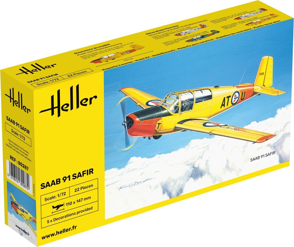 Heller 1:72 - SAAB Safir 91