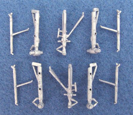 Airbus A318, A319, A320, A321 replacement Metal Landing Gear (2 sets) (designed to be used with Revell kits)