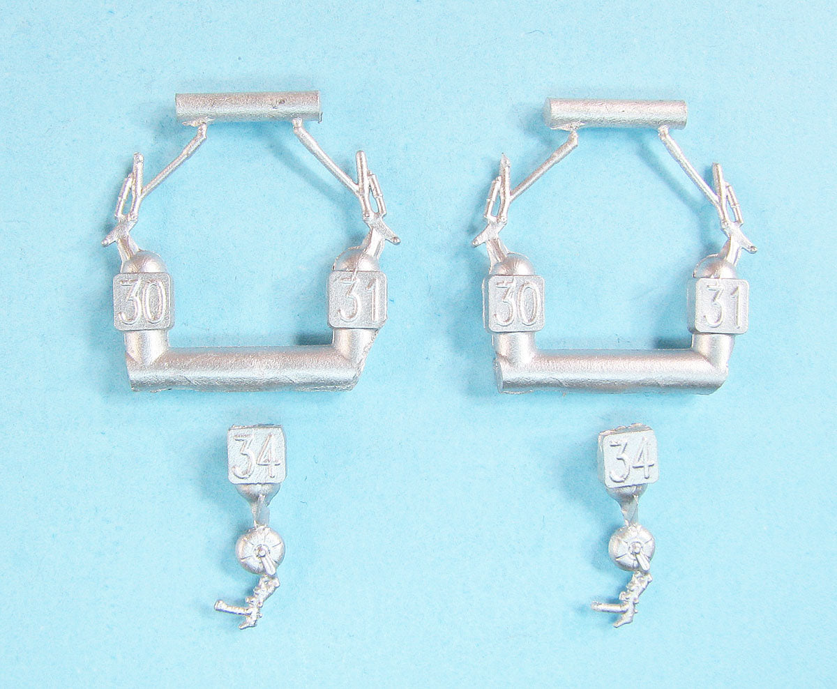 Mikoyan MiG-15BIS/MiG-15UTI replacement Metal Landing Gear (2 sets) (designed to be used with Eduard kits)