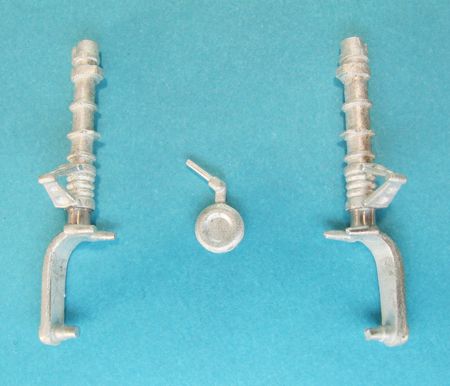 Nakajima Ki-43 (Oscar) replacement Metal Landing Gear (designed to be used with Hasegawa kits)