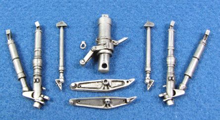 Vought F-8E/F-8J Crusader replacement Metal Landing Gear (designed to be used with Trumpeter kits)