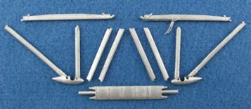 Royal_Aircraft_Factory S.E.5a (early) replacement Metal Landing Gear (designed to be used with Roden kits)