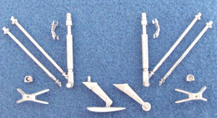 Polikarpov I-16 type 24 replacement Metal Landing Gear (designed to be used with Special Hobby kits)