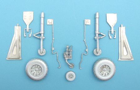 North-American P-51D Mustang replacement Metal Landing Gear (designed to be used with Hasegawa kits) (upgrade for 1/32 Hasegawa