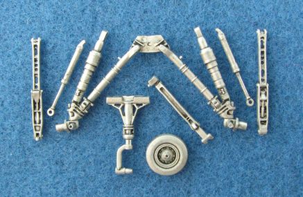Lockheed-Martin F-16 Fighting Falcon (Heavy) replacement Metal Landing Gear (designed to be used with Tamiya kits)