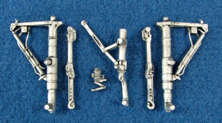 Convair F-102A Delta Dagger replacement Metal Landing Gear (designed to be used with Monogram and Revell kits)