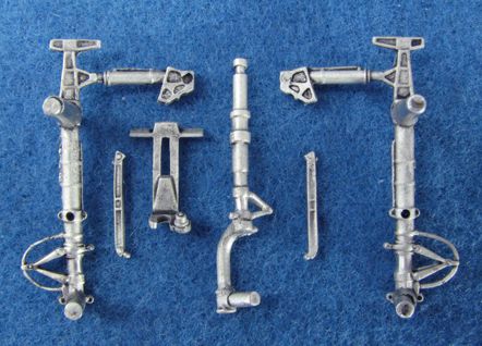 Northrop P-61A 'Black Widow' replacement Metal Landing Gear (designed to be used with Monogram kits)