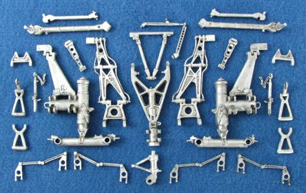 Rockwell B-1B Lancer replacement Metal Landing Gear (designed to be used with Monogram and Revell kits)