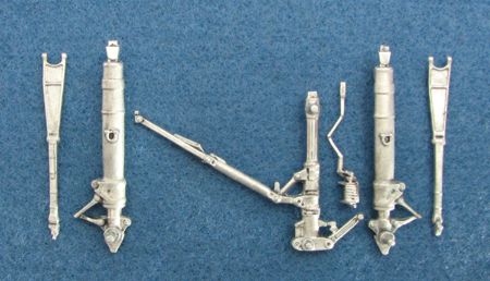 Grumman A-6A, A-6E, EA-6B Prowler replacement Metal Landing Gear (designed to be used with Italeri and Kinetic Model kits)