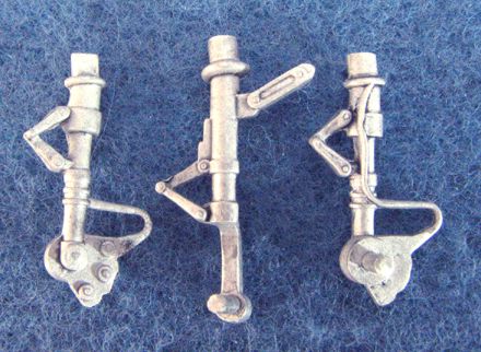 Lockheed T-33A Shooting Star replacement Metal Landing Gear (designed to be used with Academy and Hobby Boss kits)