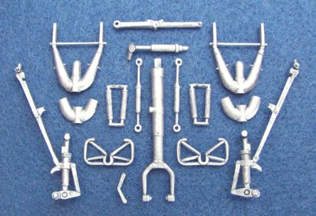 Heinkel He-219A-7 'Uhu' replacement Metal Landing Gear (designed to be used with Tamiya kits)