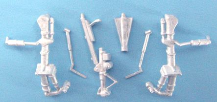 Dassualt Mirage F.1 replacement Metal Landing Gear (designed to be used with Italeri kits)