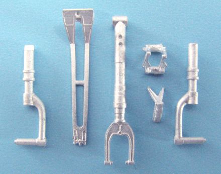 Bell P-39N/P-39Q/P-400 Airacobra replacement Metal Landing Gear (designed to be used with Eduard kits)