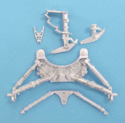 Vought F-8E Crusader replacement Metal Landing Gear (designed to be used with Monogram and Revell kits)