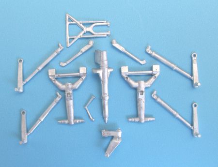 Focke-Wulf Ta-154 Moskito replacement Metal Landing Gear (designed to be used with Dragon and Revell kits)