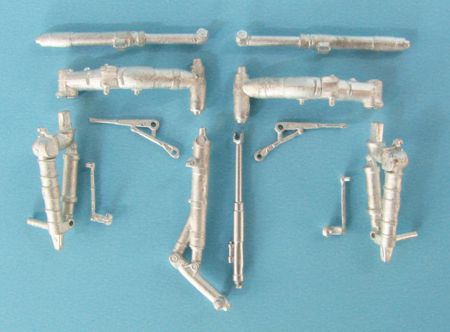 Mikoyan MiG-23M/MF/ML/BN Flogger B/H replacement Metal Landing Gear (designed to be used with Eduard kits and Trumpeter kits)