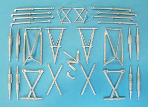 Focke-Wulf Fw-200C-4 'Condor' replacement Metal Landing Gear (designed to be used with Trumpeter kits)