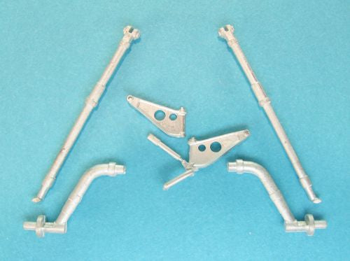Sikorsky CH-34 US Army replacement Metal Landing Gear (designed to be used with Gallery Models (MRC) and Trumpeter kits) (with the Early version 'bent leg' main gear)
