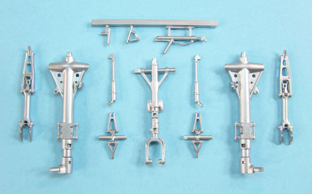 Chengdu J-20 Mighty Dragon replacement Metal Landing Gear (designed to be used with Trumpeter kits)