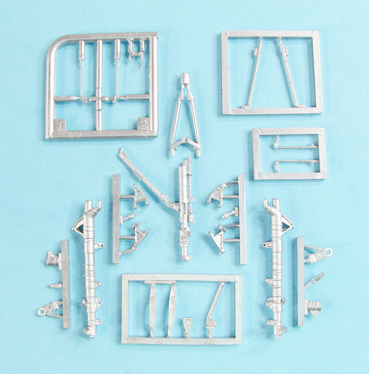 Sukhoi Su-27 Flanker replacement Metal Landing Gear (designed to be used with Great Wall Hobby kits)