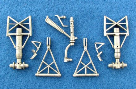 Northrop YB-49 Flying Wing replacement Metal Landing Gear (designed to be used with Italeri kits)