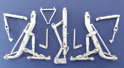 Tupolev Tu-22 Backfire replacement Metal Landing Gear (designed to be used with Trumpeter kits)