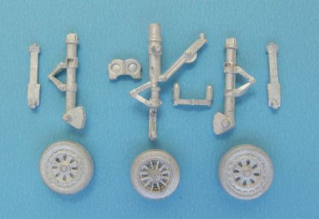 Lockheed T-33 Shooting Star replacement Metal Landing Gear (designed to be used with Platz kits but easily adapted to Sword kits as well)