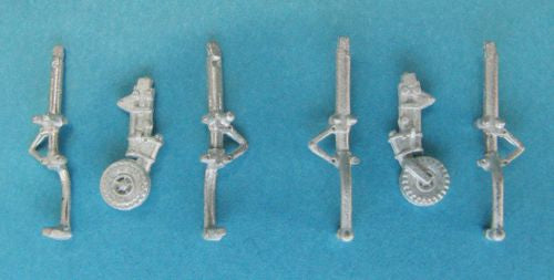 North-American P-51D/F-51D Mustang IV replacement Metal Landing Gear (2 sets for 2 aircraft) (designed to be used with Airfix kits)