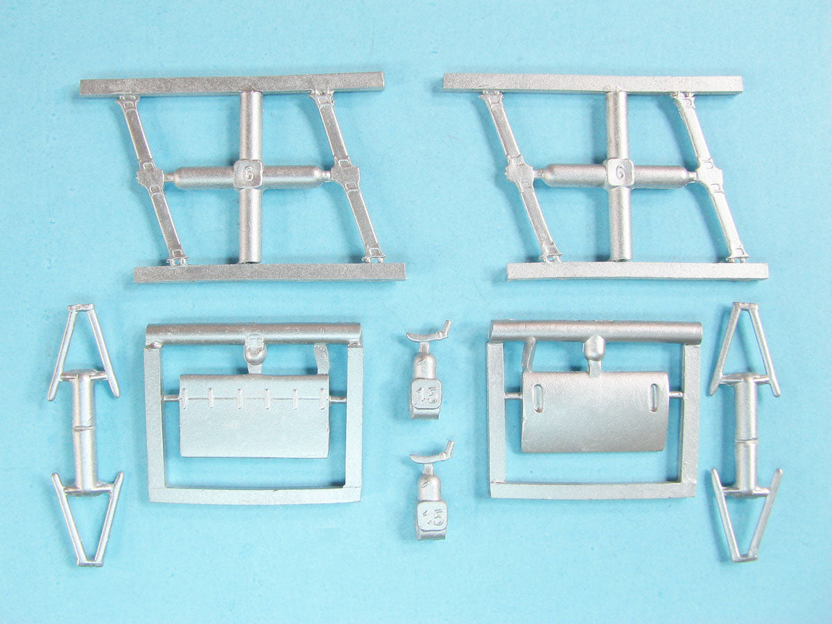 Fokker Dr.I Triplane replacement Metal Landing Gear (2 sets) (designed to be used with Eduard kits)