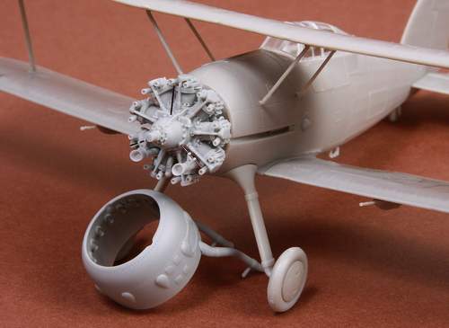 Gloster Gladiator Mk.I/Mk.II engine, exhaust & cowling (designed to be used with Eduard kits and Roden kits)