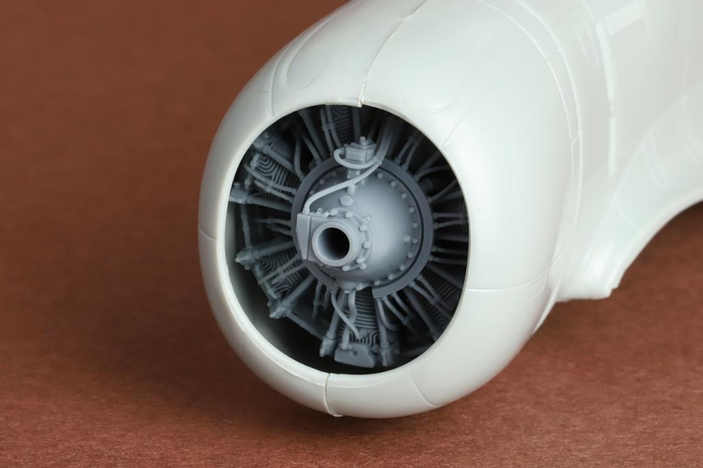 Curtiss Hawk H75A-3 French AF engine set (designed to be used with Hobbycraft and Wolfpack kits) 3D printed resin